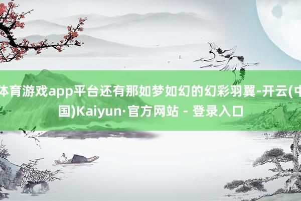 体育游戏app平台还有那如梦如幻的幻彩羽翼-开云(中国)Kaiyun·官方网站 - 登录入口