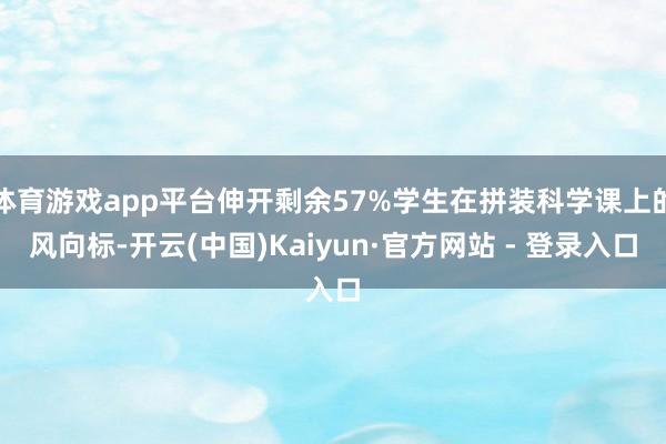 体育游戏app平台伸开剩余57%学生在拼装科学课上的风向标-开云(中国)Kaiyun·官方网站 - 登录入口